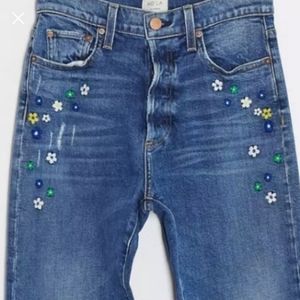 Alice+Olivia Girlfriend Crop Jeans